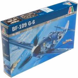 Italeri Messerschmitt BF - 109 G - 6, Fixed-wing aircraft model, Assembly kit, 1:72, Messerschmitt BF - 109 G - 6, Any gender ...