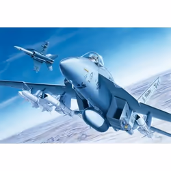 Italeri F/A - 18E Super Hornet, Assembly kit, 1:72, F/A - 18E Super Hornet, Military aircraft, Aircraft model, 250 mm