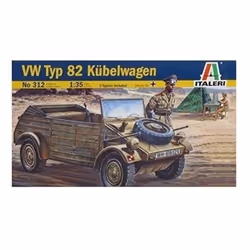 Italeri VW Typ 82 Kubelwagen, Light armored vehicle model, Assembly kit, 1:35, VW Typ 82 Kübelwagen, Plastic, Military vehicl ...