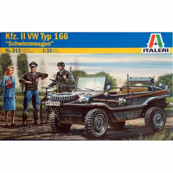 Italeri Schwimmwagen, Military truck model, Assembly kit, 1:35, Schwimmwagen, Any gender, Plastic