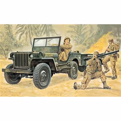 Italeri Jeep, Military car model, Assembly kit, 1:35, Jeep, Any gender, Plastic