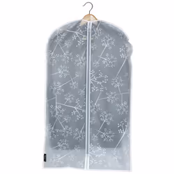 Domopak 908000, Soft clothing storage bag, Transparent, White, Polyethylene-vinyl acetate (PEVA), Zipper, 60 cm, 100 cm