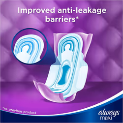 Always Maxi Long (Size 2) Sanitary Towels With Wings 96 Pads Anti-leakage Barriers, Protection & Comfort