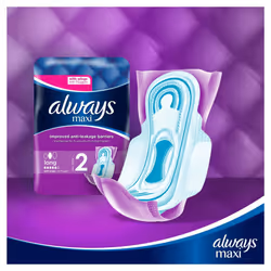 Always Maxi Size 2 Long 12 Pads