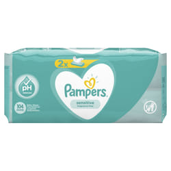 Pampers Sensitive Baby Wipes 2 Packs = 104 Wipes