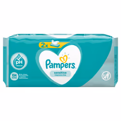 Pampers Sensitive Baby Wipes 2 Packs = 104 Wipes