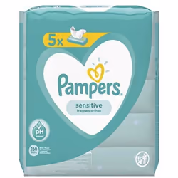 Pampers Baby Wipes - Sensitive - Pack of 5