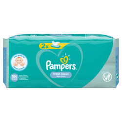 Pampers Fresh Clean Baby Wipes 2 Packs = 104 Wipes