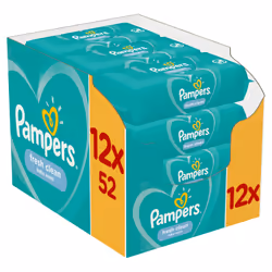 Pampers Fresh Clean Baby Wipes 12 Packs = 624 Wipes