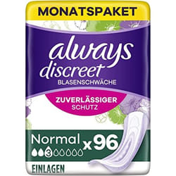 Always Discreet Normal Incontinence pad Woman