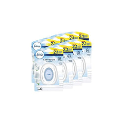 Febreze Bathroom Air Freshener, Odour Eliminator, Cotton Fresh, Pack of 8