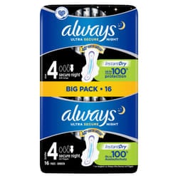 Always Ultra Night Ultra Secure Night Sanitary napkin 16 pc(s)
