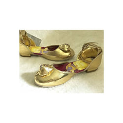 Beauty and the Beast  Shoes Girls Kids FORMAL Gold size UK 10, EU 28
