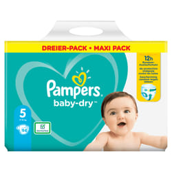 Pampers Baby-Dry Size 5, 94 Nappies, Up To 12h Protection, 11-16kg