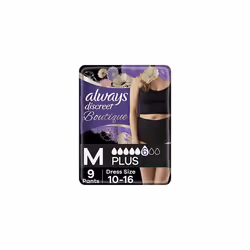 Always Discreet Boutique Incontinence Pants Women, Medium, Plus, Pack of 9