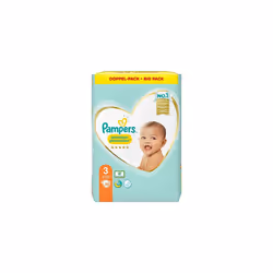 Pampers Baby Nappies Size 3, Premium Protection, Pack of 70 Pampers, Softest Comfort and Protection, 6-10 kg
