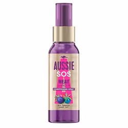 Aussie SOS HEAT SAVIOUR CONDITIONING SPRAY 100 ml, Hair spray, Women, Damaged hair, Dry hair, 100 ml, Apply a generous splodg ...