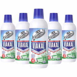 5 Pack Viakal 3in1 Anti-Bacterial Limescale Remover Liquid, 500ml