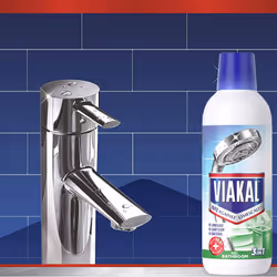 5 Pack Viakal 3in1 Anti-Bacterial Limescale Remover Liquid, 500ml