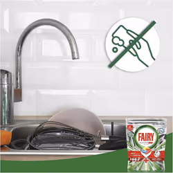 Fairy Platinum Plus All-in-One Dishwasher Tablets Bulk, Lemon, 55 Tablets