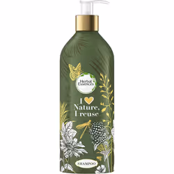 Herbal Essence Shampoo with Moroccan Argan Oil, Refillable Aluminium Bottle, Pump Dispenser, Hair Care Argan Oil, Hair Care S ...