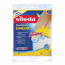 Vileda 102744, Mop wet pads, Green, Yellow, Microfibre, Non woven fabric (TNT), 2 pc(s), 500 mm, 600 mm