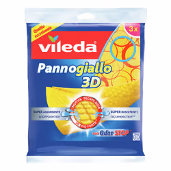 Vileda 151697, Microfibre, Non woven fabric (TNT), Orange, Yellow, Striped pattern, Machine wash, 60 °C, Germany