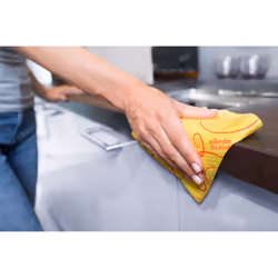 Vileda 151697 cleaning cloth Microfibre, Non woven fabric (TNT) Orange, Yellow 3 pc(s)