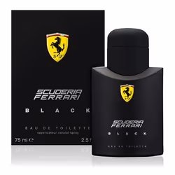 Ferrari Scuderia Black Eau De Toilette 75ml, Men, 75 ml, Non-refillable bottle, Apple, Bergamot, Lime, Plum, Cardamom, Cinnam ...
