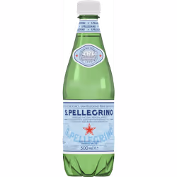 SAN PELLEGRINO Sparkling Natural Mineral Water - PET 500ml (Pack of 12)