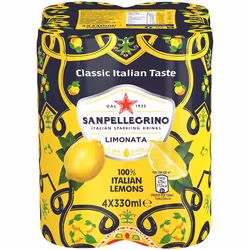 San Pellegrino Classic Taste Lemon Can 24x330ml