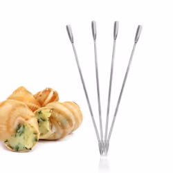 Metaltex 18 cm Stainless Steel Lobster Shellfish Forks, Set of 4, Silver