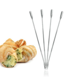 Metaltex 18 cm Stainless Steel Lobster Shellfish Forks, Set of 4, Silver