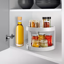 Metaltex Rotating Kitchen Storage Giro2 28 cm Kitchen Spice Organiser Holder