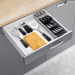 Metaltex Adjustable Cutlery Holder Unifit Kitchen Drawer Cutlery Organiser - Additional view 4