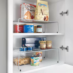 Metaltex 2x Stackable Storage Rack Sky Expandable Cupboard Shelf Pot Rack - Additional view 4