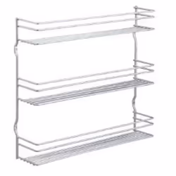 Metaltex PEPITO 3, 3 shelves, Grey, 360 mm, 80 mm, 320 mm