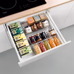 Metaltex 2x 4-tier Extensible Spice Rack X-Pand Kitchen Spice Organiser Holder
