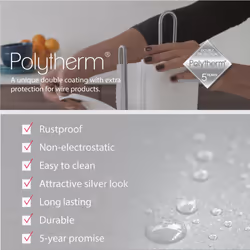 My Roll Vertical Paper Towel Holder - Multipurpose Kitchen Roll Stand and Space-saving Organiser - Polytherm Metallic, 15 x 15 x 32 Centimeters - Additional view 5