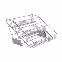 Metaltex 3-tier Spice Rack Up&Down on Rails Kitchen Spice Organiser Holder