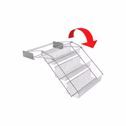 Metaltex 3-tier Spice Rack Up&Down on Rails Kitchen Spice Organiser Holder