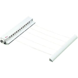 Metaltex 8002524063259 laundry drying rack/line Wall-mounted rack White