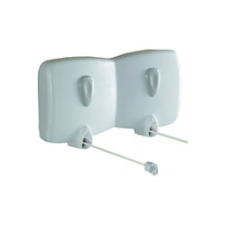clothesline Malaga 23 x 3 x 13 cm 10 meter nylon white