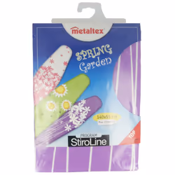 Metaltex 132 x 50 cm Spring Garden Ironing Board Cover, Multi-Colour