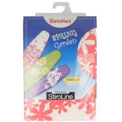 Metaltex 132 x 50 cm Spring Garden Ironing Board Cover, Multi-Colour