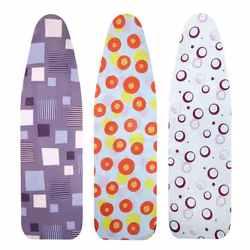 Elastic Ironing Board Cover, fits boards up to 132 x 44 cm, Assorted colours