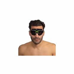 Diablo Swimming Mask Anti Fog Silicone Swimming Mask for Swimming Pool and Open Water Unisex Adult, Black/Lime LF, Standard