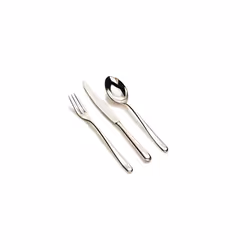 Alessi Caccia Dessert Fork  Silver