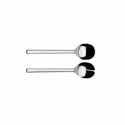Alessi Ovale Salad Set  One size  Silver