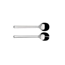 Alessi Ovale Salad Set  One size  Silver